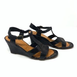 Chie Mihara Black ‘Fredy’ Wedge Sandal